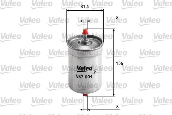 VALEO 587004 - Паливний фільтр autozip.com.ua