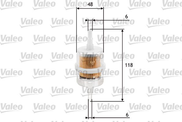 VALEO 587005 - Паливний фільтр autozip.com.ua