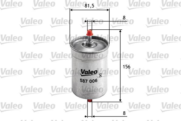 VALEO 587006 - Паливний фільтр autozip.com.ua