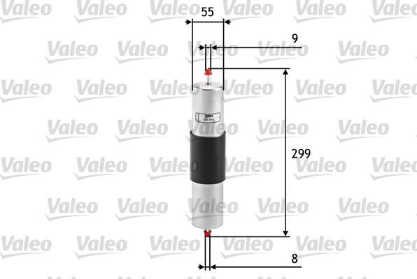 Valeo 587014 - Паливний фільтр autozip.com.ua