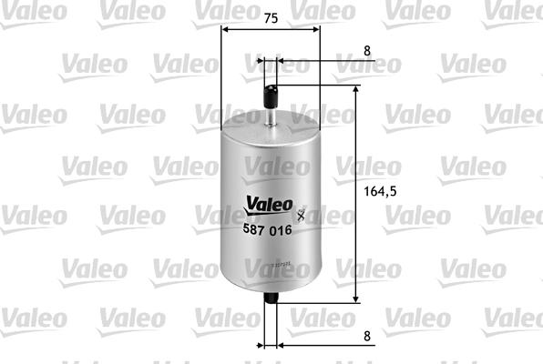 Valeo 587016 - Масляний фільтр autozip.com.ua