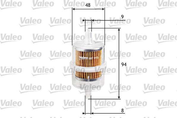 VALEO 587013 - Паливний фільтр autozip.com.ua