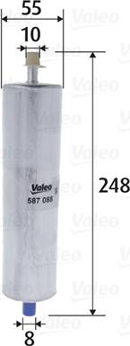 Valeo 587088 - Паливний фільтр autozip.com.ua