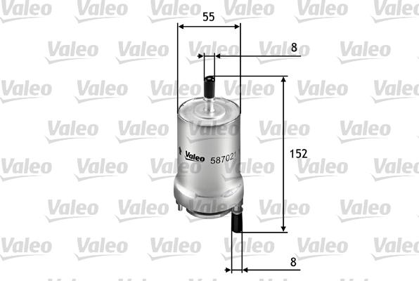 Valeo 587021 - Масляний фільтр autozip.com.ua