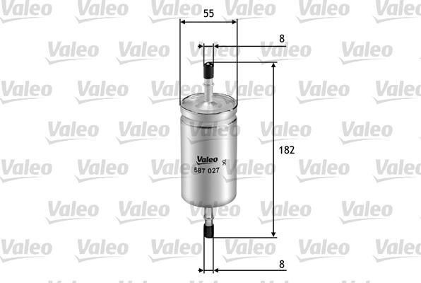 VALEO 587027 - Паливний фільтр autozip.com.ua
