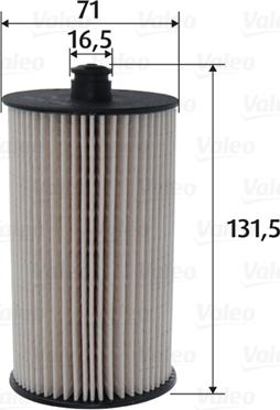 VALEO 587071 - Паливний фільтр autozip.com.ua