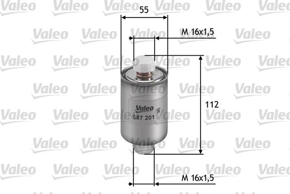 VALEO 587201 - Паливний фільтр autozip.com.ua