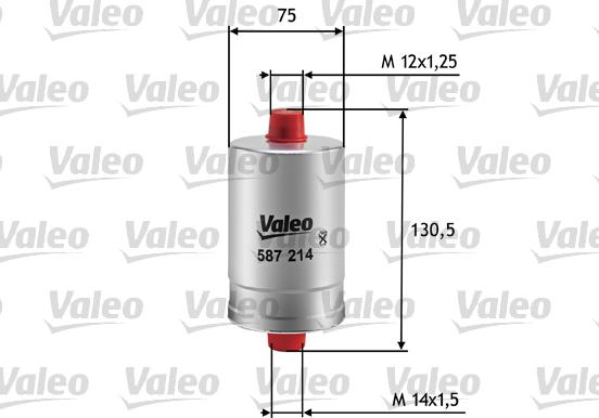 Valeo 587214 - Паливний фільтр autozip.com.ua