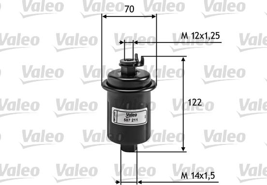 VALEO 587211 - Паливний фільтр autozip.com.ua