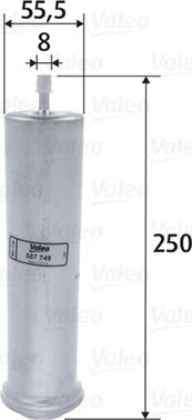 VALEO 587749 - Паливний фільтр autozip.com.ua