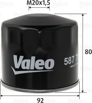 Valeo 587761 - Паливний фільтр autozip.com.ua
