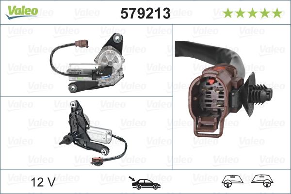 VALEO 579213 - Двигун склоочисника autozip.com.ua