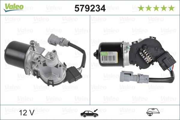 Valeo 579234 - Двигун склоочисника autozip.com.ua