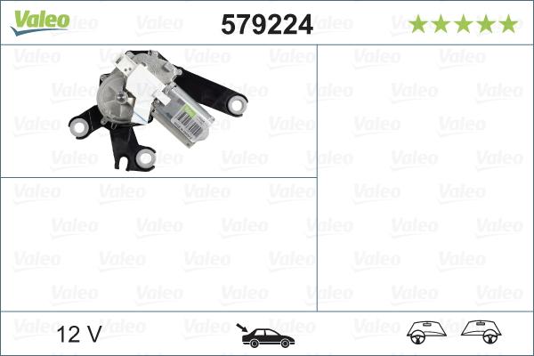 Valeo 579224 - Двигун склоочисника autozip.com.ua