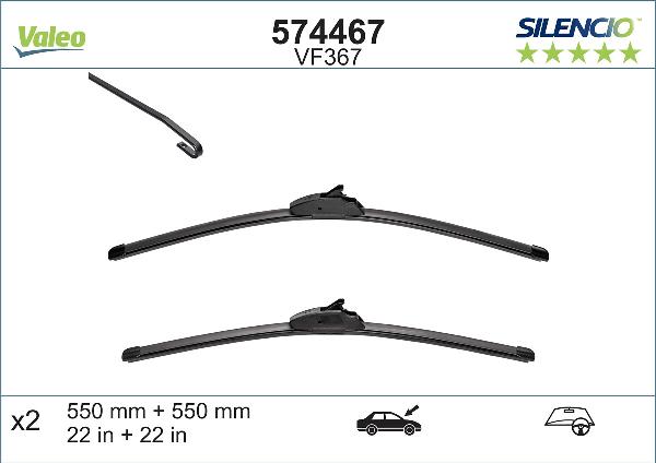 VALEO 574467 - Щітка склоочисника autozip.com.ua