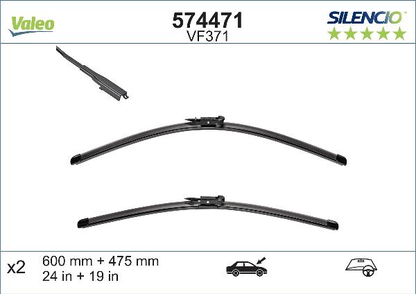 VALEO 574471 - Щітка склоочисника autozip.com.ua
