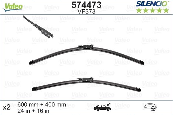 Valeo 574473 - Щітка склоочисника autozip.com.ua