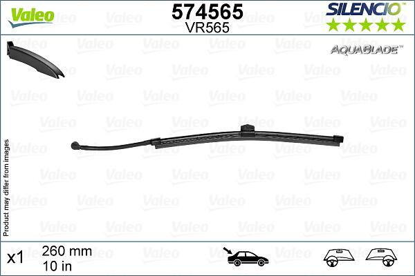 VALEO 574565 - Щітка склоочисника autozip.com.ua