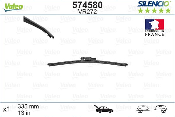 VALEO 574580 - Щітка склоочисника autozip.com.ua