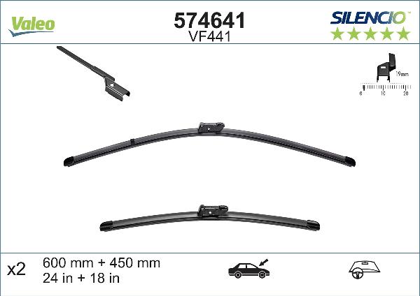 VALEO 574641 - Щітка склоочисника autozip.com.ua