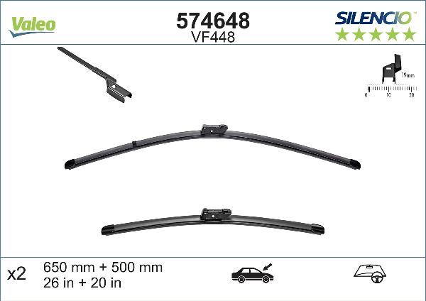 VALEO 574648 - Щітка склоочисника autozip.com.ua
