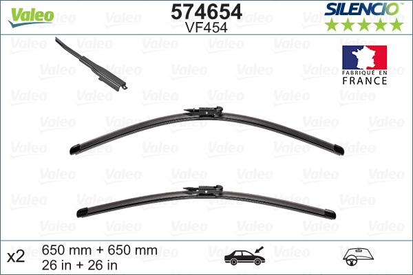 VALEO 574654 - Щітка склоочисника autozip.com.ua