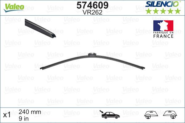 VALEO 574609 - Щітка склоочисника autozip.com.ua