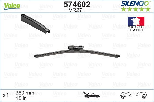VALEO 574602 - Щітка склоочисника autozip.com.ua