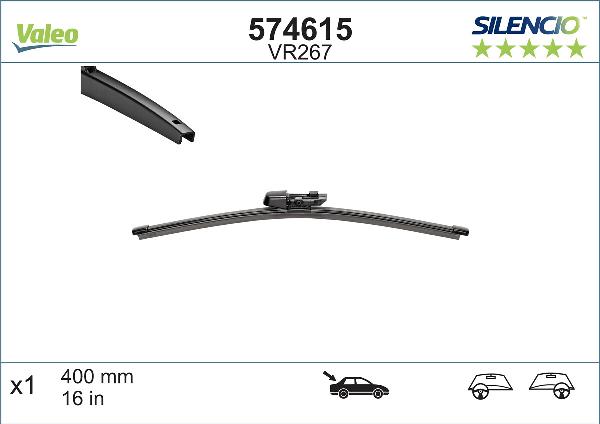 VALEO 574615 - Щітка склоочисника autozip.com.ua