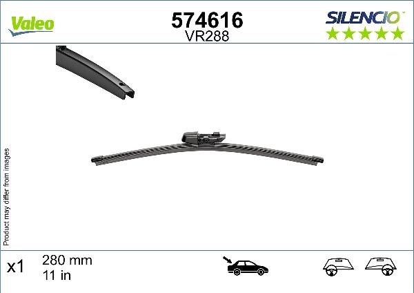 VALEO 574616 - Щітка склоочисника autozip.com.ua
