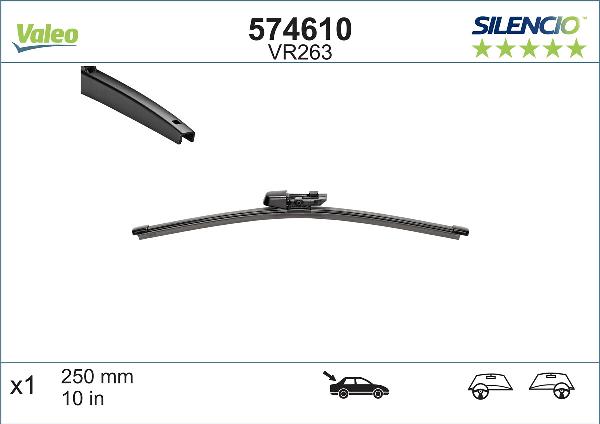 VALEO 574610 - Щітка склоочисника autozip.com.ua