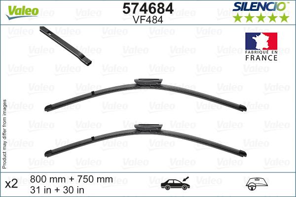 VALEO 574684 - Щітка склоочисника autozip.com.ua