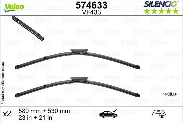 VALEO 574633 - Щітка склоочисника autozip.com.ua
