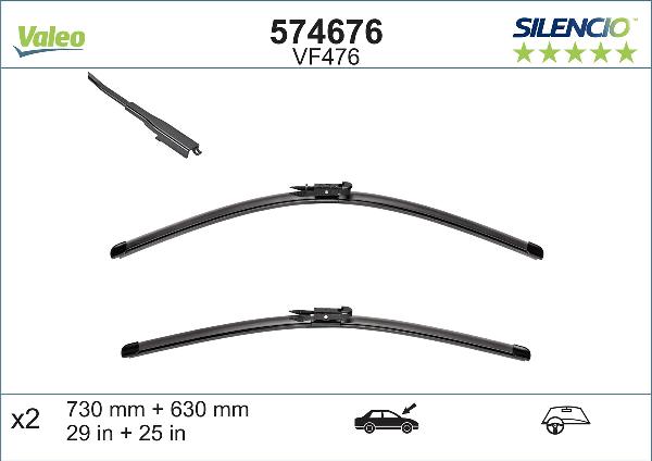 VALEO 574676 - Щітка склоочисника autozip.com.ua