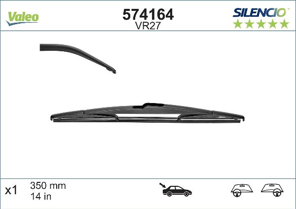 VALEO 574164 - Щітка склоочисника autozip.com.ua