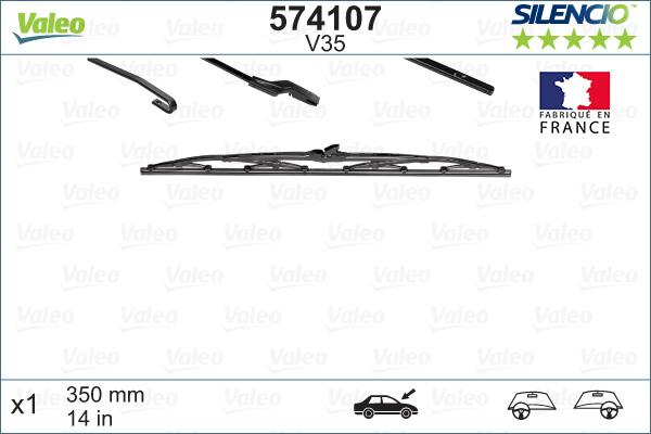 VALEO 574107 - Щітка склоочисника autozip.com.ua