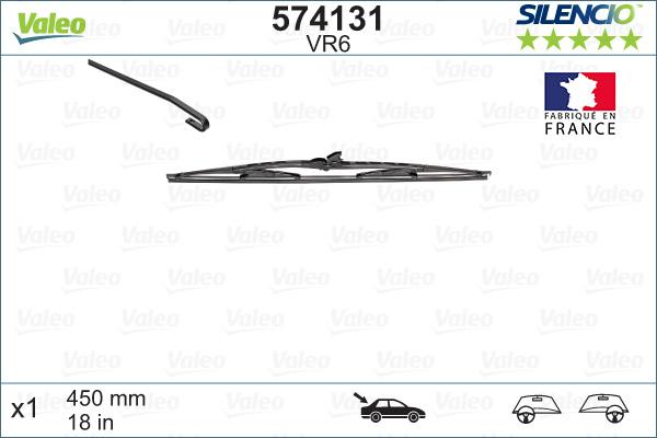VALEO 574131 - Щітка склоочисника autozip.com.ua