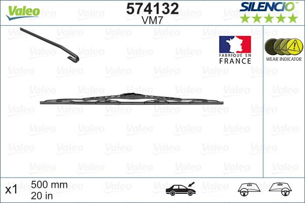 VALEO 574132 - Щітка склоочисника autozip.com.ua