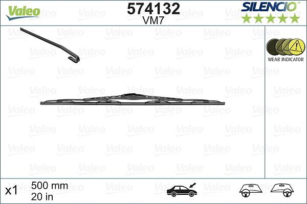 VALEO 574132 - Щітка склоочисника autozip.com.ua