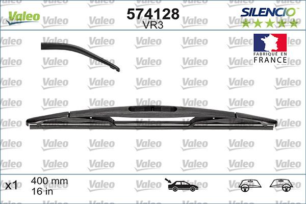 VALEO 574128 - Щітка склоочисника autozip.com.ua