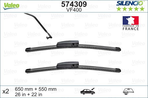VALEO 574309 - Щітка склоочисника autozip.com.ua