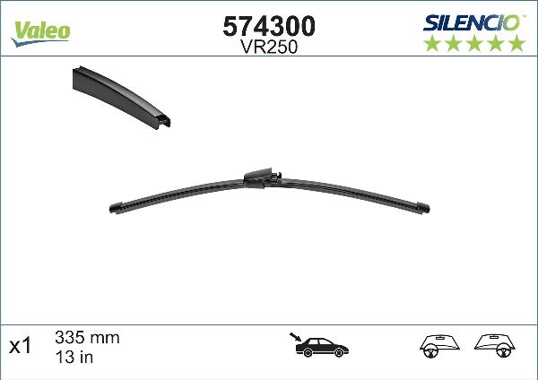 VALEO 574300 - Щітка склоочисника autozip.com.ua