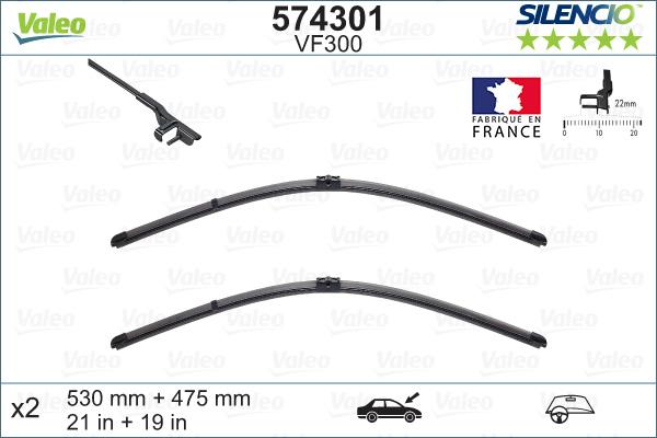 VALEO 574301 - Щітка склоочисника autozip.com.ua