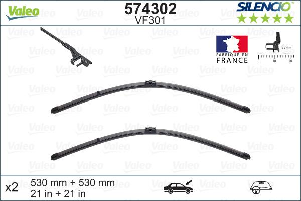 VALEO 574302 - Щітка склоочисника autozip.com.ua