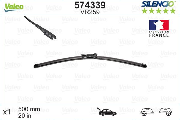 VALEO 574339 - Щітка склоочисника autozip.com.ua