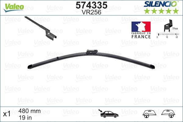 VALEO 574335 - Щітка склоочисника autozip.com.ua