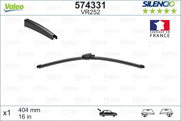 VALEO 574331 - Щітка склоочисника autozip.com.ua