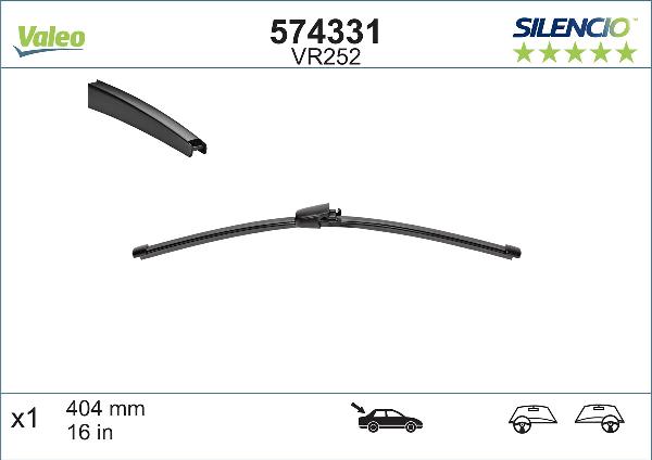 VALEO 574331 - Щітка склоочисника autozip.com.ua