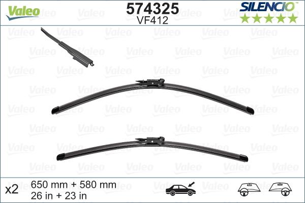 Valeo 574325 - Щітка склоочисника autozip.com.ua