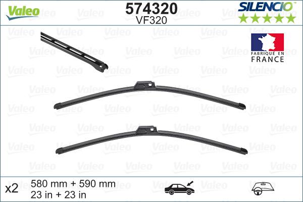VALEO 574320 - Щітка склоочисника autozip.com.ua